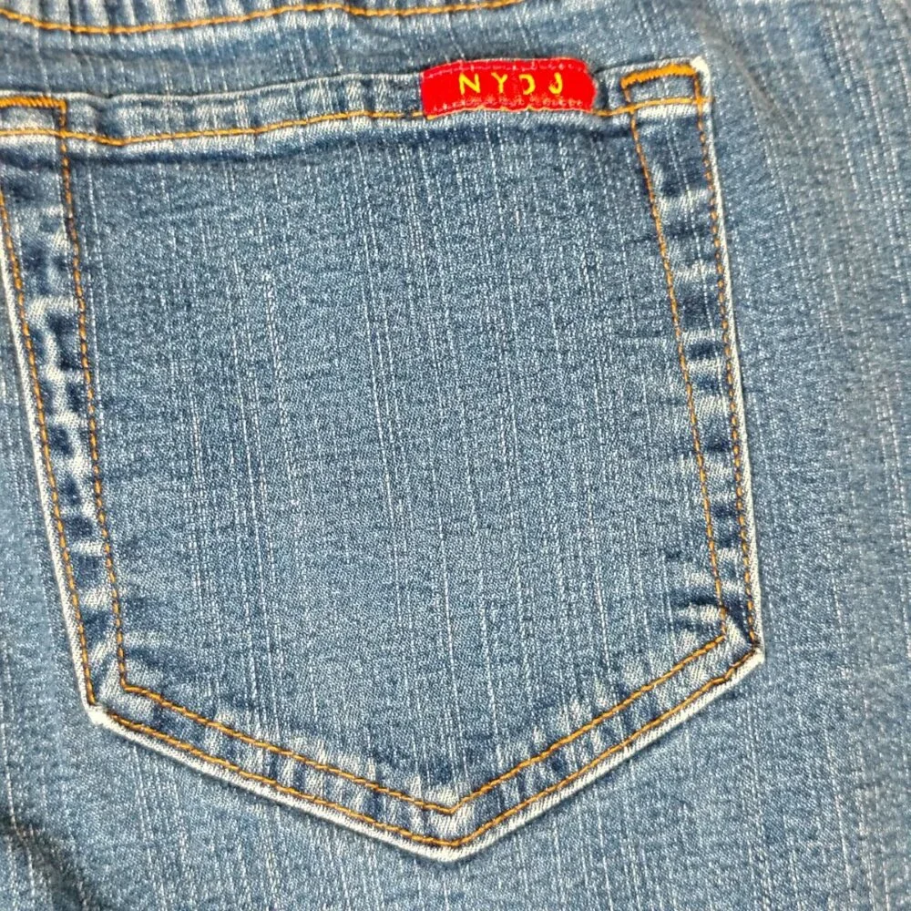 VINTAGE NYDJ Jeans Womens Size 16P (32x30) Tummy Tuck Boot‎ Stretch Made in USA - Picture 9 of 13